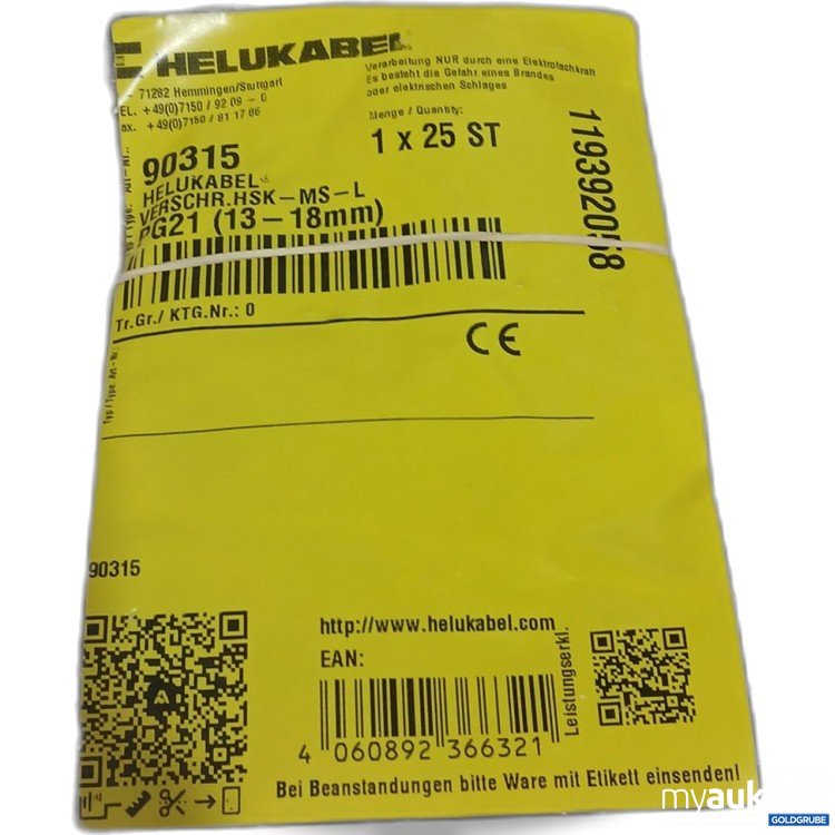 Artikel Nr. 441696: Helukabel Verschraubung 13-18mm 25Stk 90315 