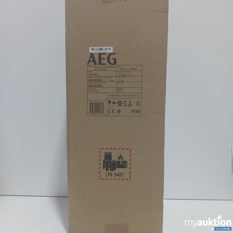 Artikel Nr. 857696: AEG Battery Operated Wet&Dry Vacuum cleaner AW81U3DB Denim Blue 100-240V 
