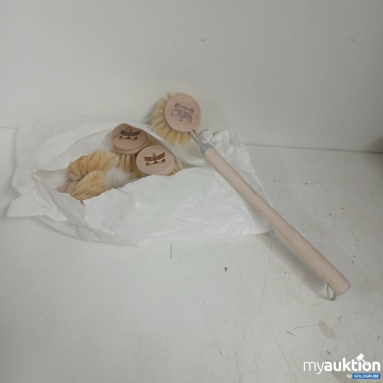 Artikel Nr. 912696: Holzspülbürste + 5 Ersatzköpfe