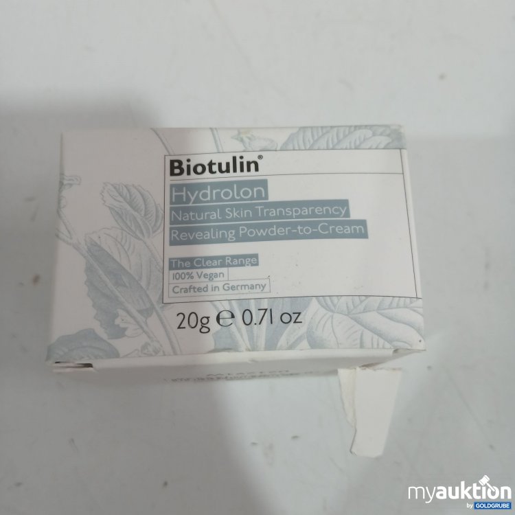 Artikel Nr. 977696 Artikel Nr. 977696: Biotulin Hydrolon Natural Skin Transperency Revealing Powder to cream 20g