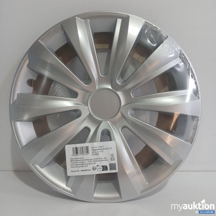 Artikel Nr. 440697 Artikel Nr. 440697: Radzierblende Delta 35,6cm 14" Silber