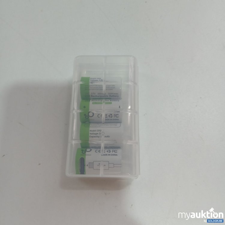 Artikel Nr. 844697: USB Rechargeable Battery CR2 3.7V 4 Stück 