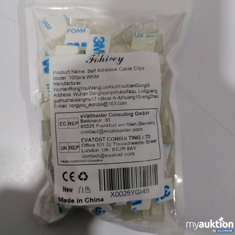 Artikel Nr. 898697: Fohirey Kabel Clips 100stk 