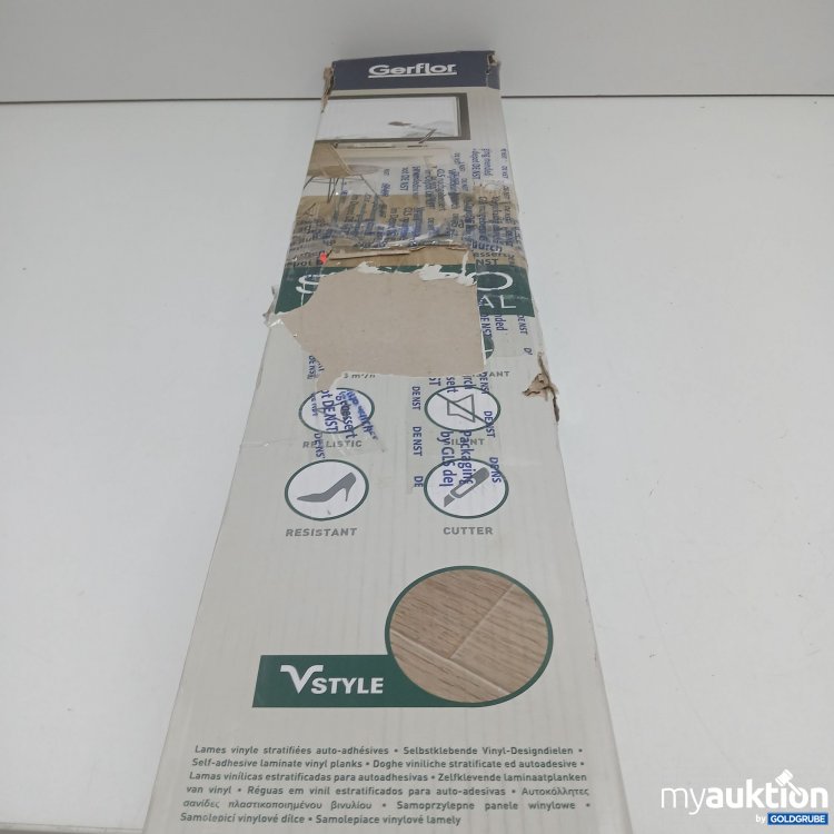 Artikel Nr. 438698: Gerflor Selbstklebende Vinyl-Designdielen 16 Stück x15,2x91,4cm 