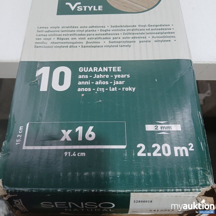 Artikel Nr. 438698: Gerflor Selbstklebende Vinyl-Designdielen 16 Stück x15,2x91,4cm 