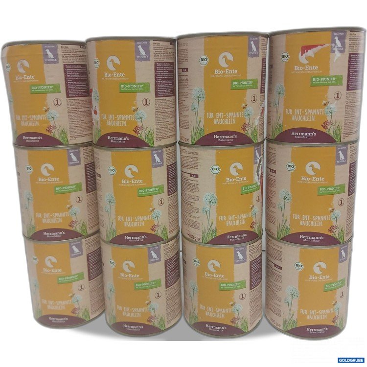 Artikel Nr. 460698: Hermann's Manufaktur Hundefutter Bio-Ente 12x800g