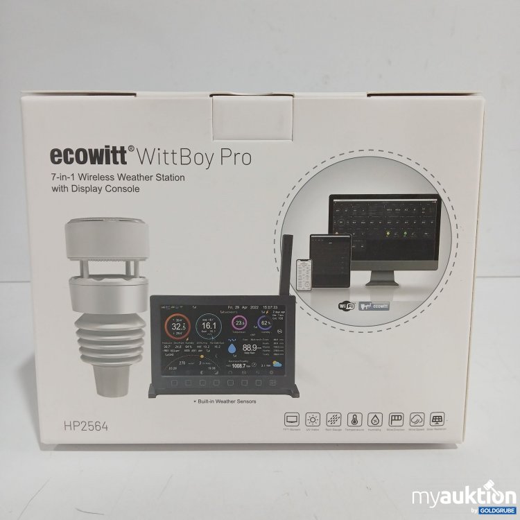 Artikel Nr. 872698 Artikel Nr. 872698: Ecowitt WittBoy Pro 7in1 Wireless Weather Station with Display Console