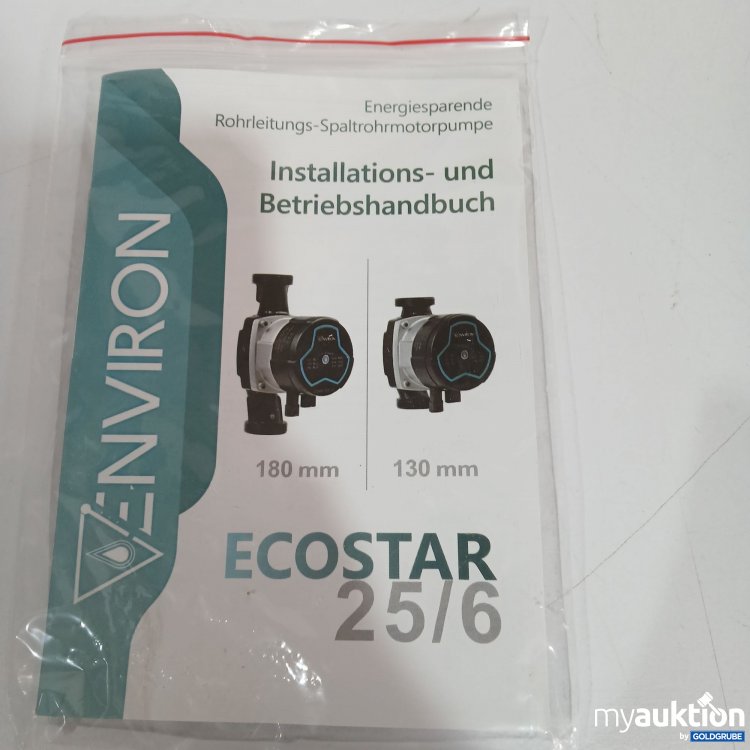 Artikel Nr. 521699 Artikel Nr. 521699: Environ Energiesparende Rohrleitungs Spaltrohrpumpe 180mm 130mm