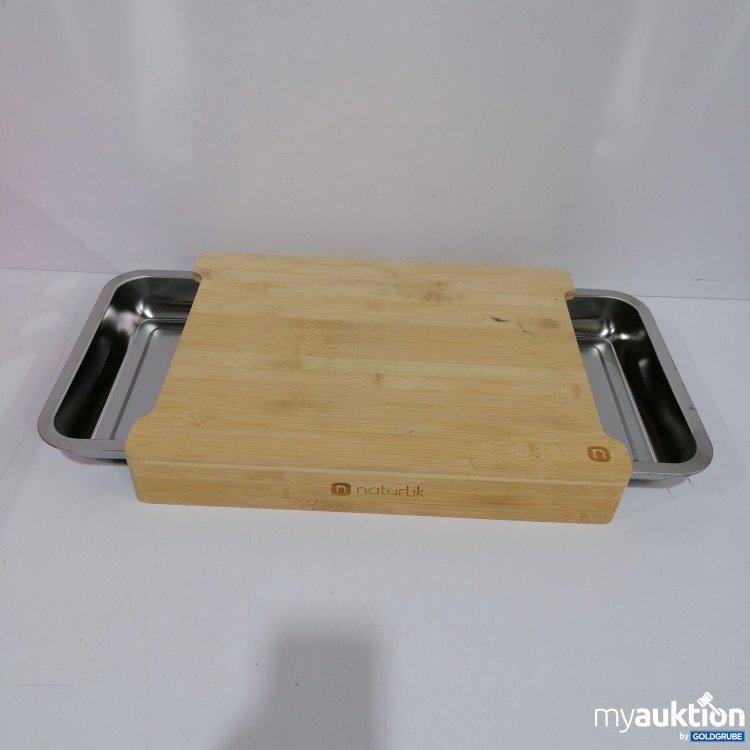 Artikel Nr. 847699 Artikel Nr. 847699: Naturlik Schneidebrett mit Auffangschalen 40x30x6 cm