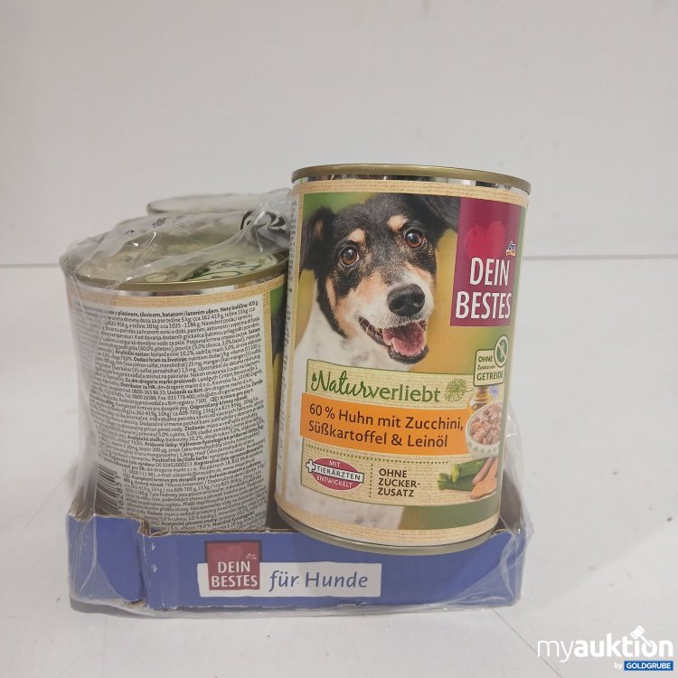 Artikel Nr. 891699: Dein Bestes Hundefutter Huhn, Zucchini, Süßkartoffel 6x400g