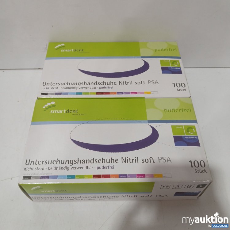 Artikel Nr. 982699: SmartDent Untersuchungshandschuhe Nitril Soft PSA Puderfrei, 2×100Stk