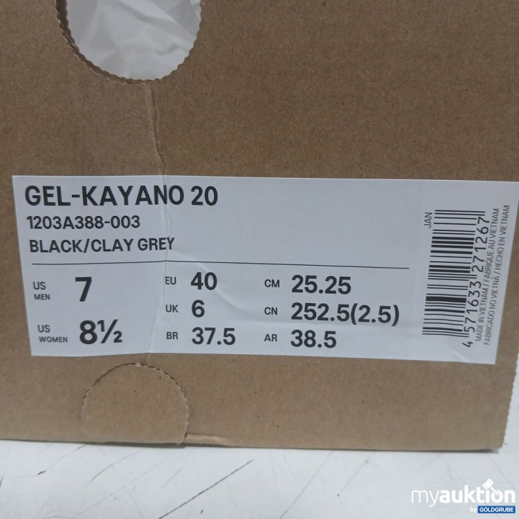 Artikel Nr. 991699 Artikel Nr. 991699: ASICS GEL-KAYANO 20 Laufschuhe Schwarz/Grau