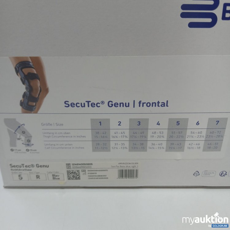 Artikel Nr. 857700: Bauerfeind SecuTec Genu Frontal 5R Blau