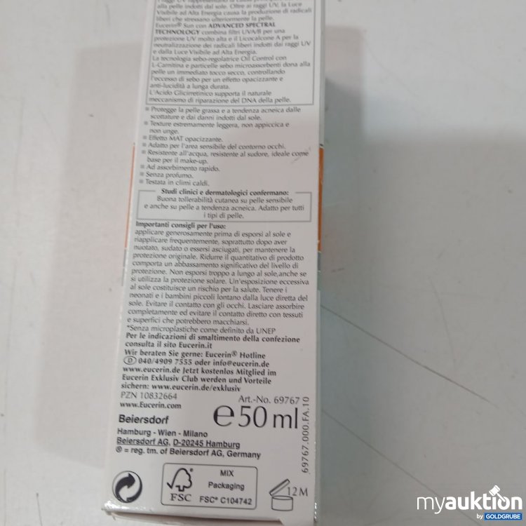 Artikel Nr. 918700 Artikel Nr. 918700: Eucerin Sun Gel-Creme Oil Control 50+