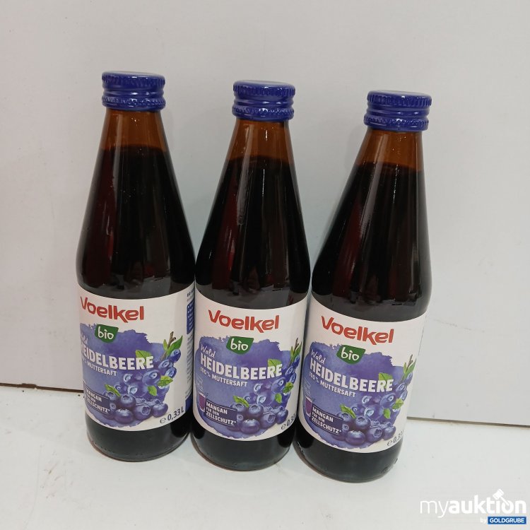 Artikel Nr. 950700: Voelkel Bio Wald Heidelbeere 100% Muttersaft 3×330ml