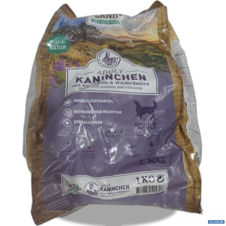 Artikel Nr. 996700: Wildes Land Adult Hundefutter Kaninchen mit Kartoffeln & Wildkräutern 1kg 