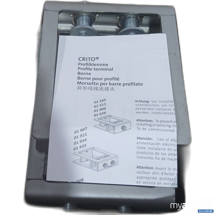 Artikel Nr. 998700 Artikel Nr. 998700: Wöhner Crito Profilklemme 01186000