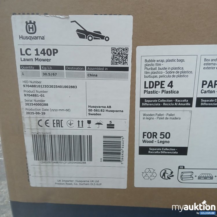 Artikel Nr. 445701: Husqvarna LC 140P Rasenmäher