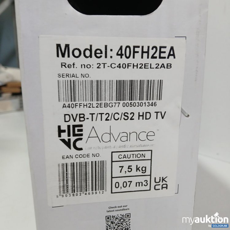 Artikel Nr. 447701: SHARP Full HD Smart LED TV 40FH2EA 7.5kg