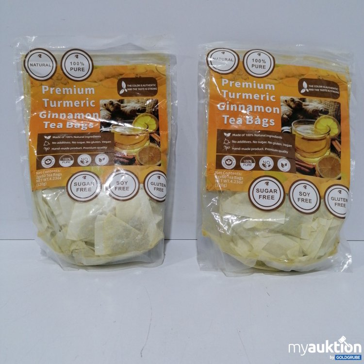 Artikel Nr. 835701 Artikel Nr. 835701: Premium Turmeric Ginnamon Tea Bags 2x60 Beutel