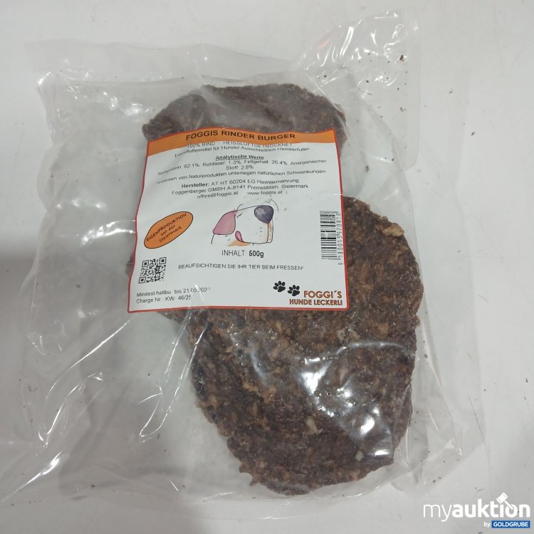 Artikel Nr. 890701: Foggis Rinder Burger 500g