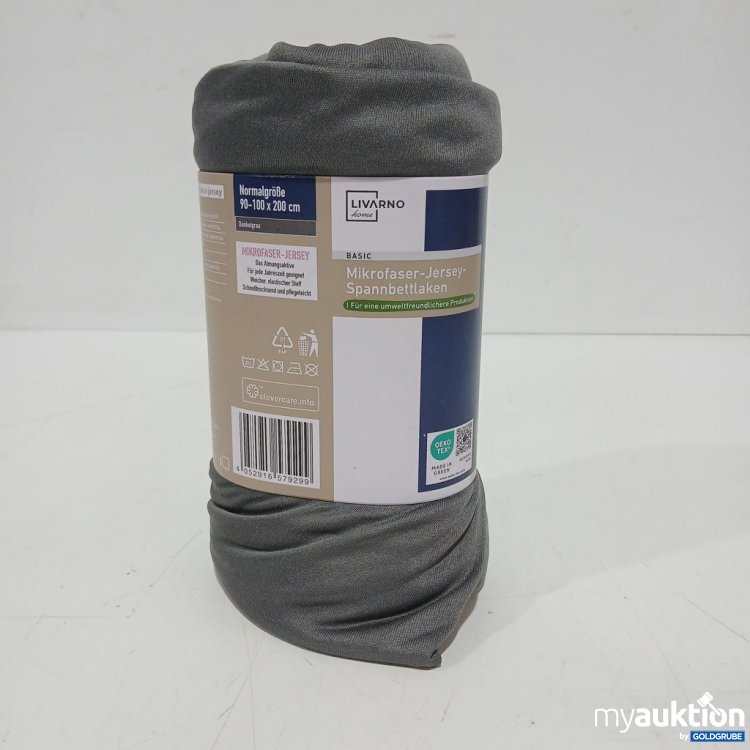 Artikel Nr. 961701: Livarno Home Mikrofaser-Jersey Spannbettlaken 90x200 cm