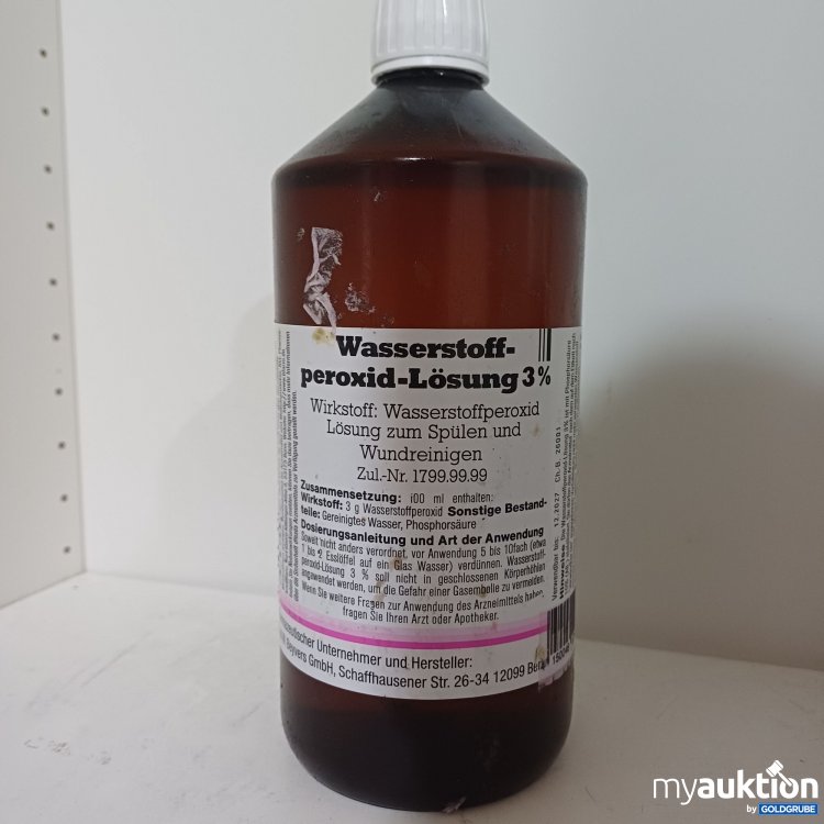 Artikel Nr. 985701: Beyvers GmbH Wasserstoffperoxid-Lösung 3%, 1000ml