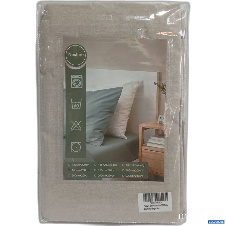 Artikel Nr. 989701 Artikel Nr. 989701: Nesture Bettwäsche 140x200 beige 2tlg.