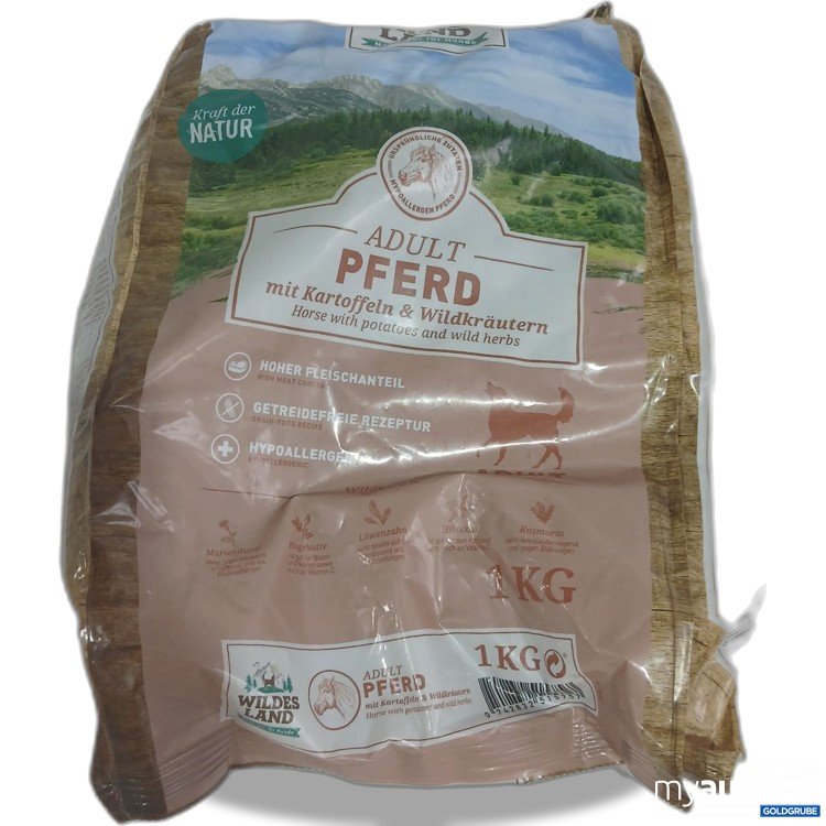 Artikel Nr. 996701: Wildes Land Adult Hundefutter Pferd 1kg 