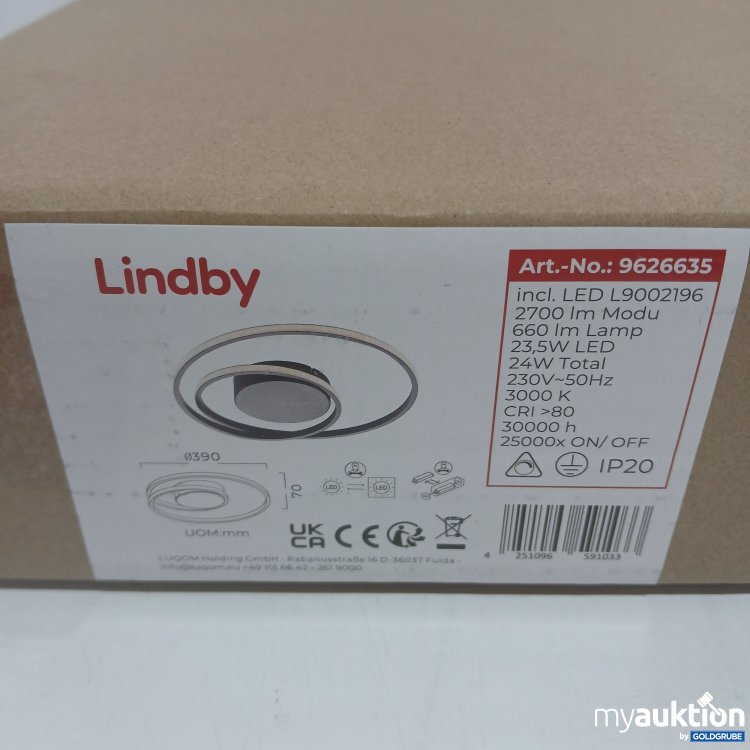 Artikel Nr. 438702: Lindby LED Deckenleuchte Ca.39x7cm 9626635