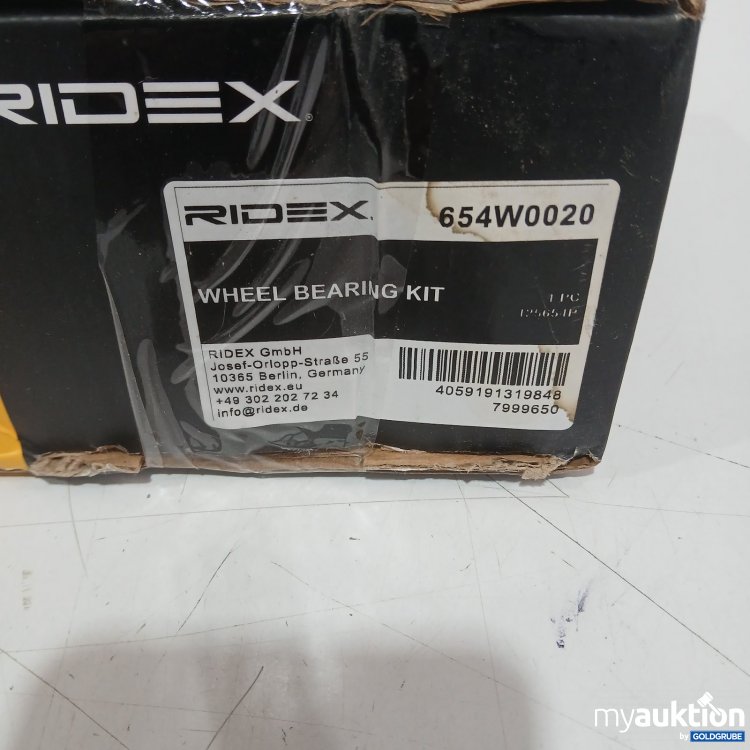 Artikel Nr. 467702 Artikel Nr. 467702: RIDEX Wheel Bearing Kit 654W0020
