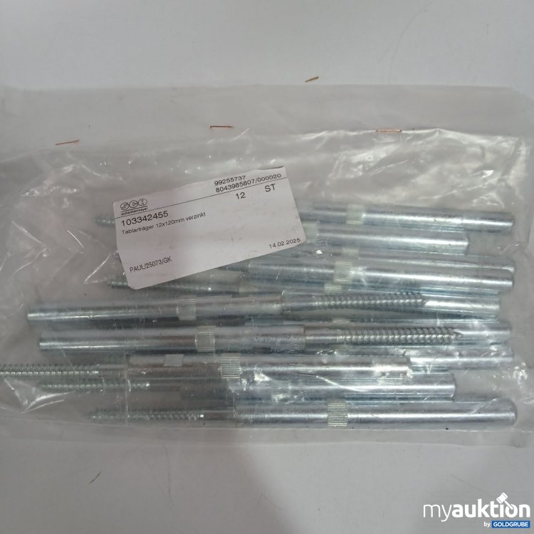 Artikel Nr. 521702 Artikel Nr. 521702: Schachermayer Tablaträger 12x120mm verzinkt 12Stk