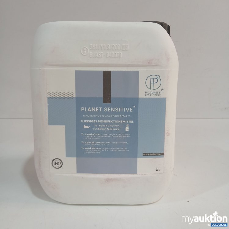 Artikel Nr. 952702 Artikel Nr. 952702: Planet Sensitive Flüssiges Desinfektionsmittel 5L