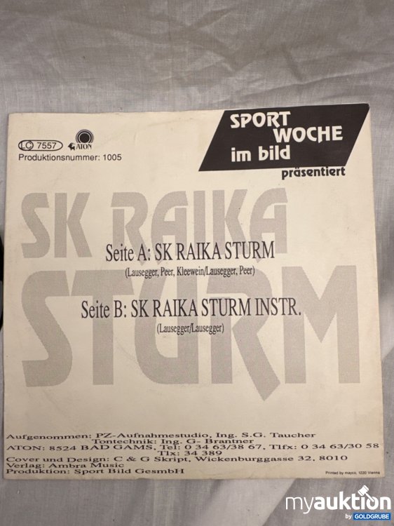Artikel Nr. 357703: SK Sturm Schallplatte 