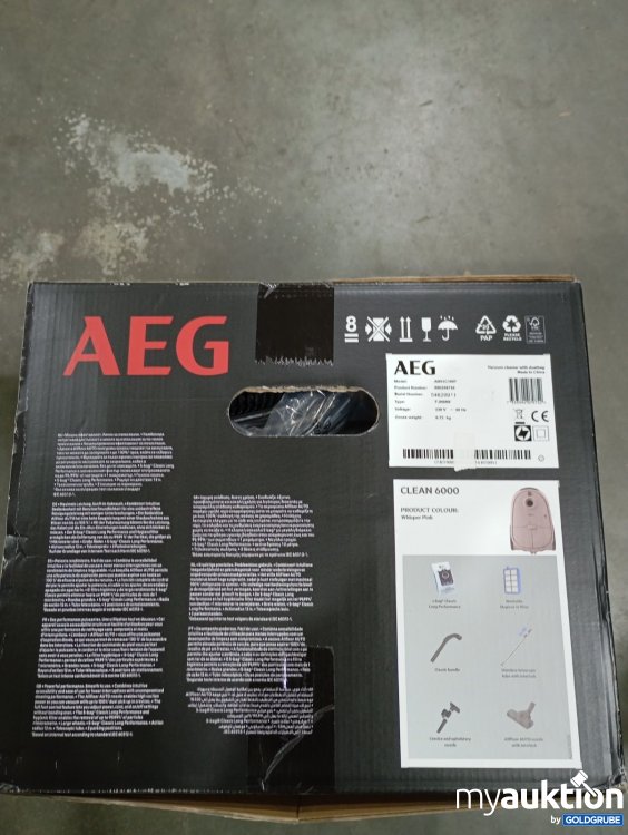 Artikel Nr. 469703 Artikel Nr. 469703: AEG Staubsauger Clean 6000 Beutelstaubsauger