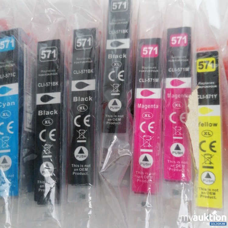 Artikel Nr. 847703: Druckerpatronen PG-570BK, CLI-571C, CLI-571BK, CLI-571M, CLI-571Y