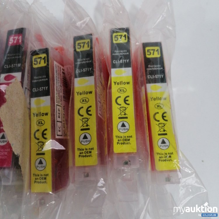 Artikel Nr. 847703: Druckerpatronen PG-570BK, CLI-571C, CLI-571BK, CLI-571M, CLI-571Y
