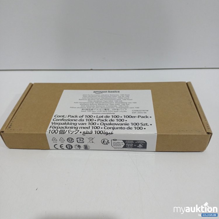 Artikel Nr. 884703 Artikel Nr. 884703: Amazone basics Batterien, AAA, 100Stk.