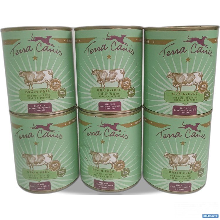 Artikel Nr. 987703: Terra Canis Grain-Free Hundefutter Rind mit Zucchini 800g 6Stk
