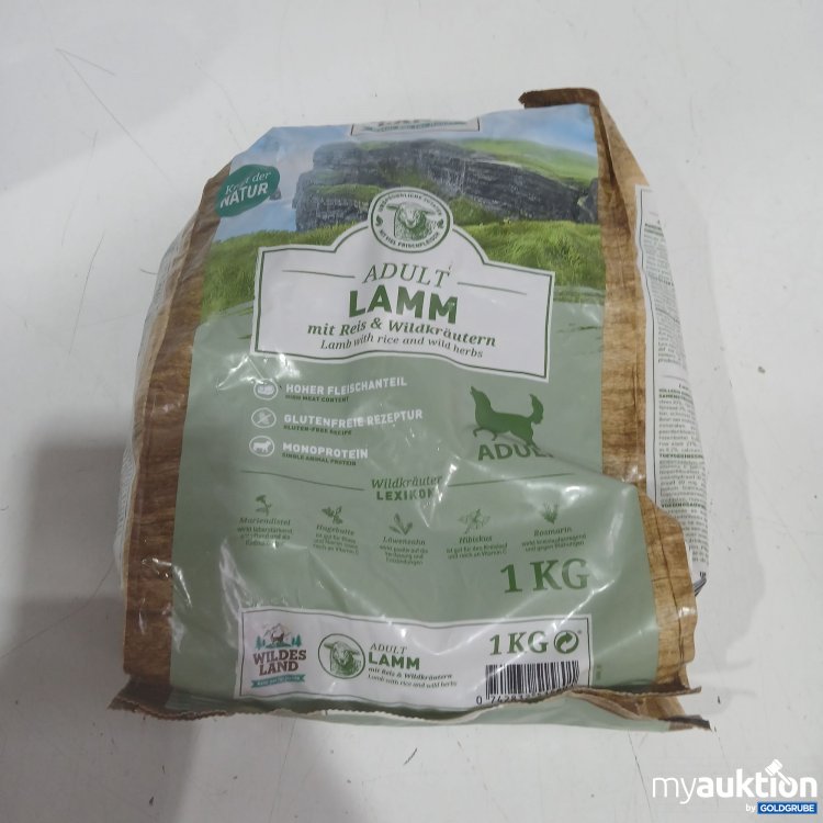 Artikel Nr. 996703: Wildes Land Adult Hundefutter Lamm mit Reis & Wildkräutern 1kg 