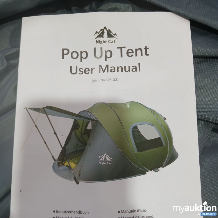 Artikel Nr. 857704: Night Cat Pop Up Tent ZP-32 290x200x115cm