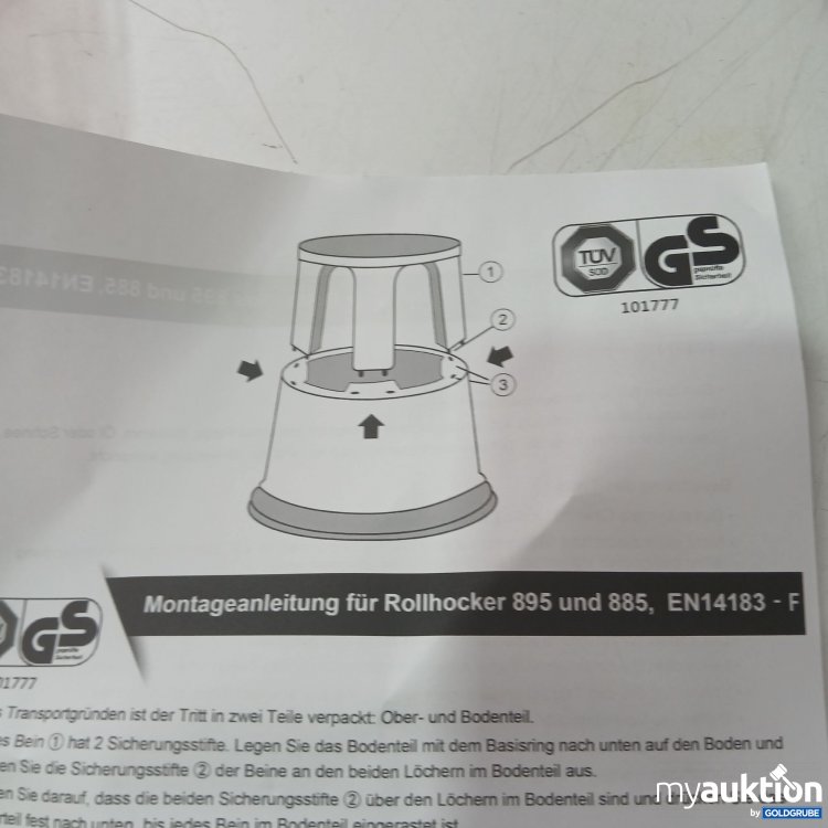 Artikel Nr. 984704 Artikel Nr. 984704: Rollhocker ca 44cm hoch