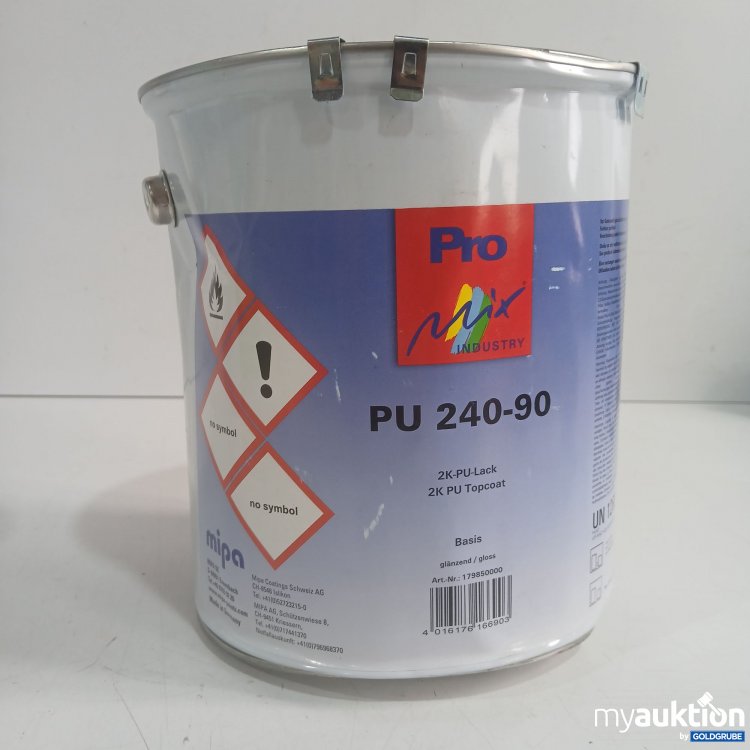 Artikel Nr. 986704 Artikel Nr. 986704: Pro Mix Industry PU 240-90 2K-PU Lack Basis glänzend 5kg