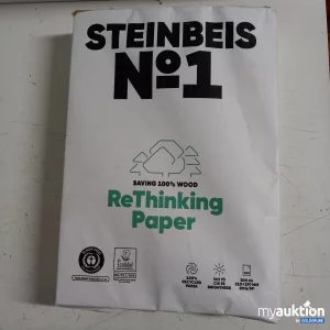 Auktion Steinbeis No. 1 Recyclingpapier
