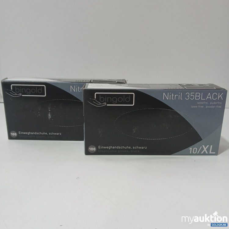 Artikel Nr. 443705: Bingold Einweghandschuhe Schwarz Grösse XL