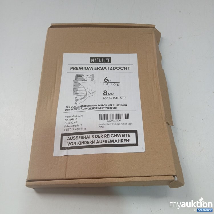 Artikel Nr. 873705: Naturlie Premium Ersatzdocht 6m 8mm