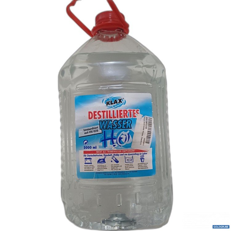 Artikel Nr. 985705: Klar Destilliertes Wasser, 5L