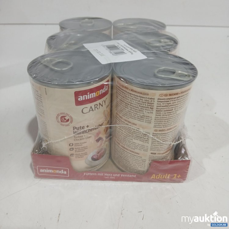 Artikel Nr. 996705: Animonds Carny Katzenfutter Adult Pute+Hühnchenleber 6x400g 