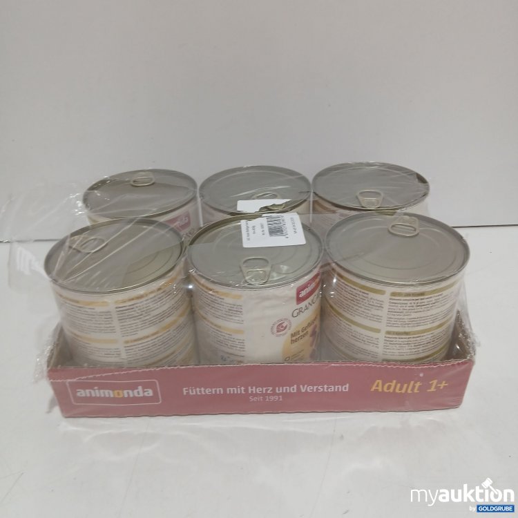 Artikel Nr. 460706: Animonda GranCarno Hundefutter Geflügelherzen 6x800g