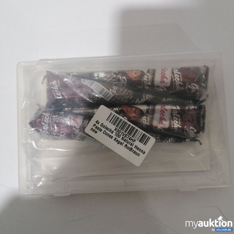 Artikel Nr. 892706: Golecha Henna Paste Cones Kegel Rot Braun 4Stk